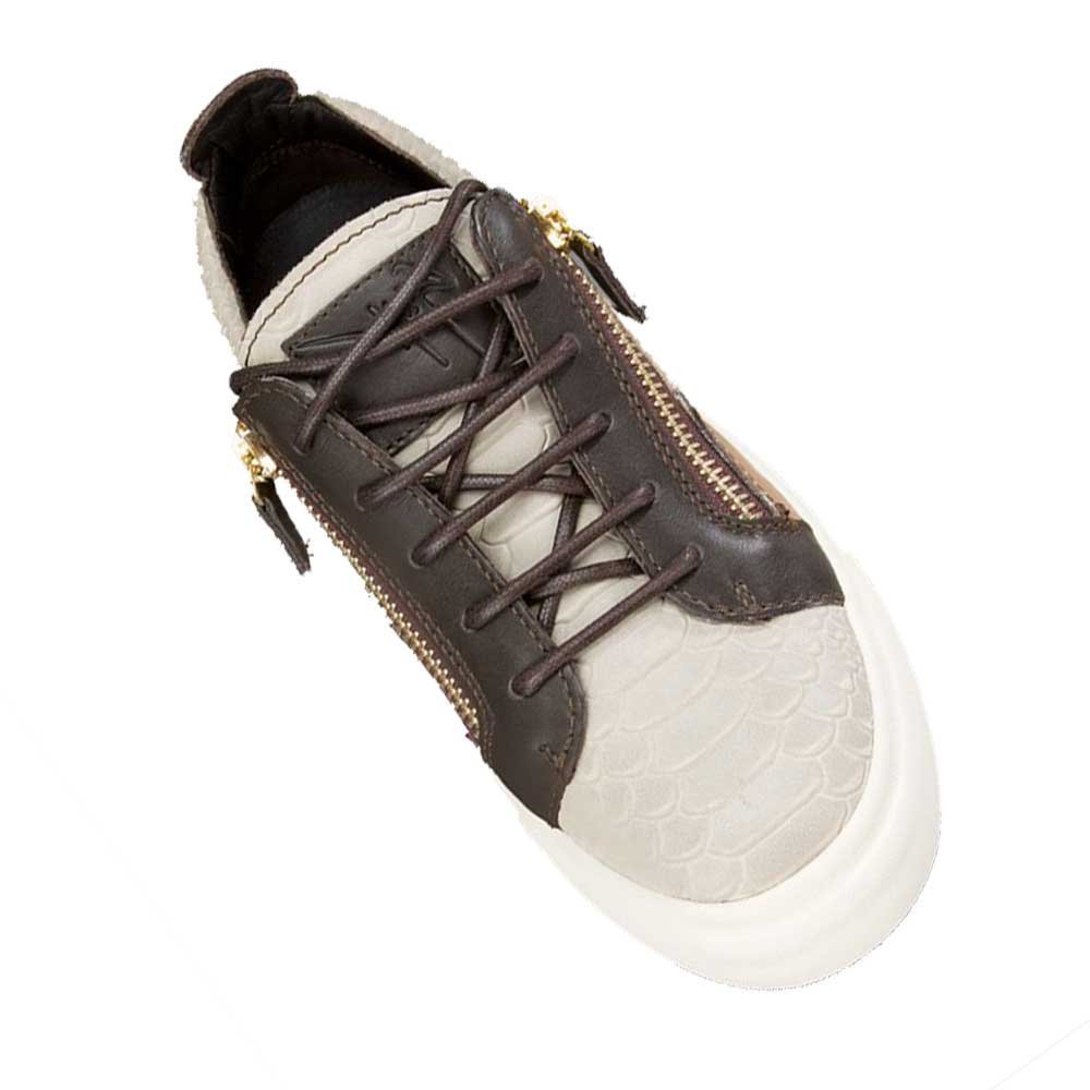 Men's Stylish Sports and Outdoor Grey and White Color Casual Shoes - Size 10