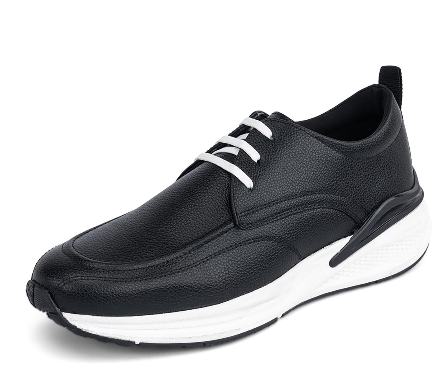 Men's Egyptian Black Sneakers Shoes Casual Sneaker for Men Patina Finish Cushion Sole Breathable Inner (SNK-NDUS) (Size)